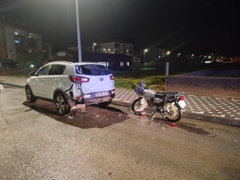 Motosiklet park halindeki cipe çarptı: 1 ölü, 1 yaralı