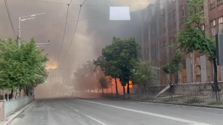 Rusya, Ukraynanın başkenti Kievi balistik füzelerle hedef aldı