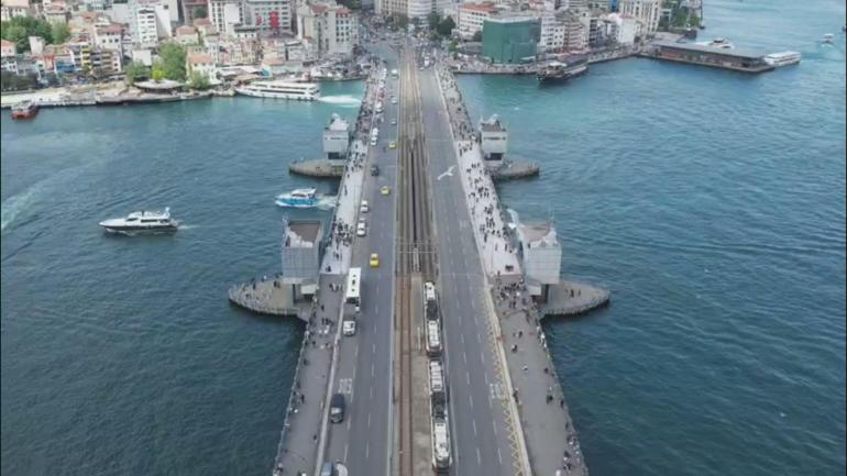 Kurban Bayramı öncesi Eminönü havadan görüntülendi
