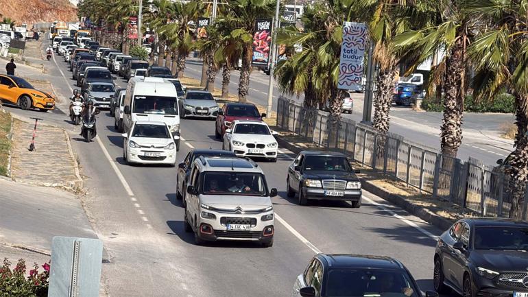Bodruma bayram tatilinin ilk 3 gününde 67 bin araç giriş yaptı