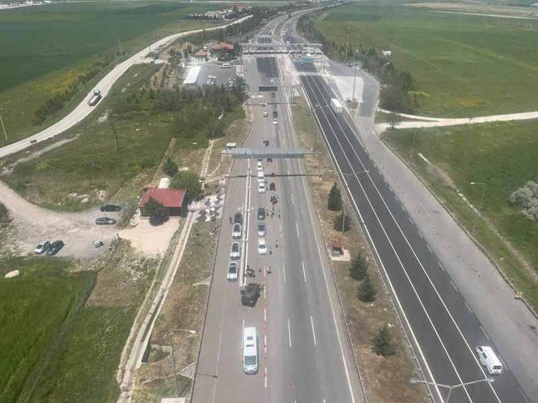Ankarada jandarmadan helikopter destekli trafik denetimi