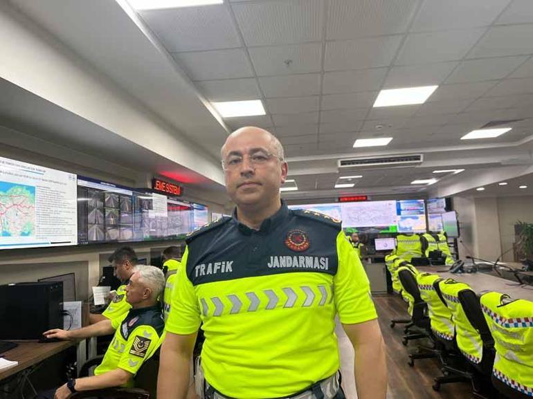 Ankarada jandarmadan helikopter destekli trafik denetimi