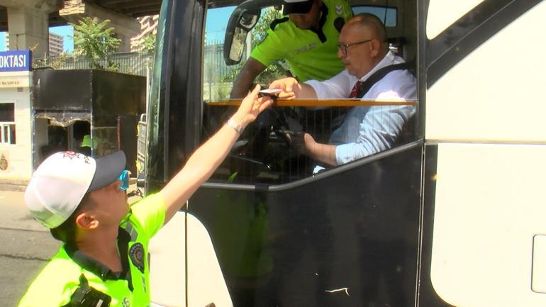 İstanbulda bayram öncesi yolcu otobüslerine denetim