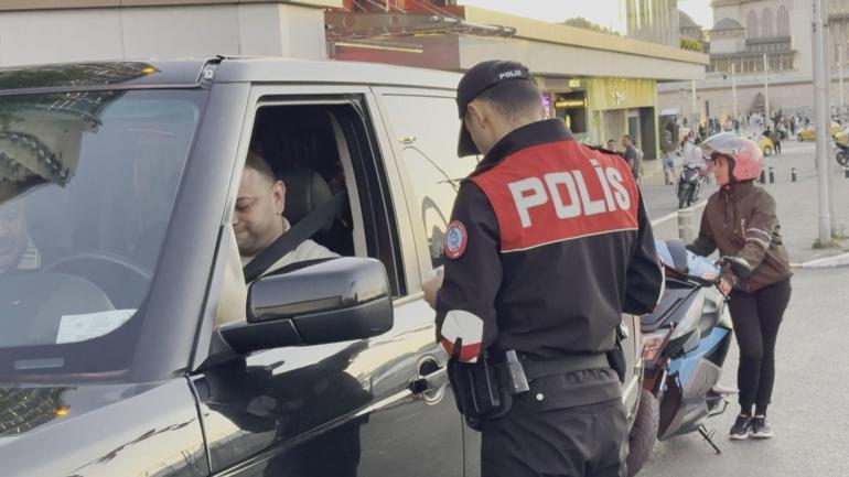 Taksimde helikopter destekli Huzur İstanbul denetimi