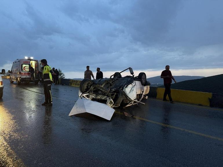Muğla’da otomobil takla attı: 5 yaralı