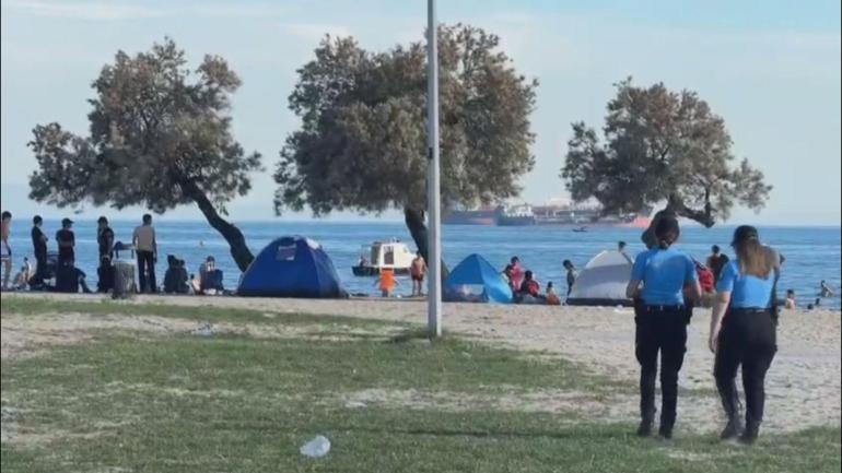 Kurban Bayramında Küçükçekmecede dron destekli denetim