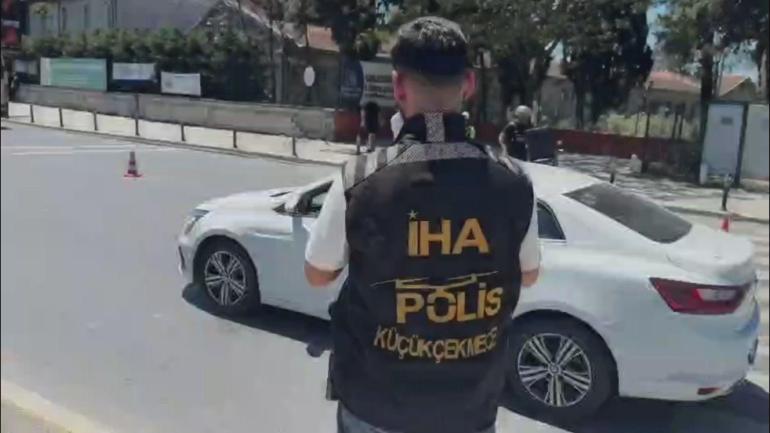 Kurban Bayramında Küçükçekmecede dron destekli denetim