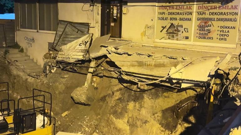 Avcılarda merdiveni çöken ve kolonlarından sesler gelen 5 katlı bina tahliye edildi