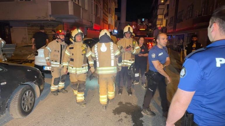Avcılarda merdiveni çöken ve kolonlarından sesler gelen 5 katlı bina tahliye edildi