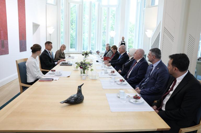 TBMM Başkanı Kurtulmuş, Finlandiya Cumhurbaşkanı Stubb tarafından kabul edildi