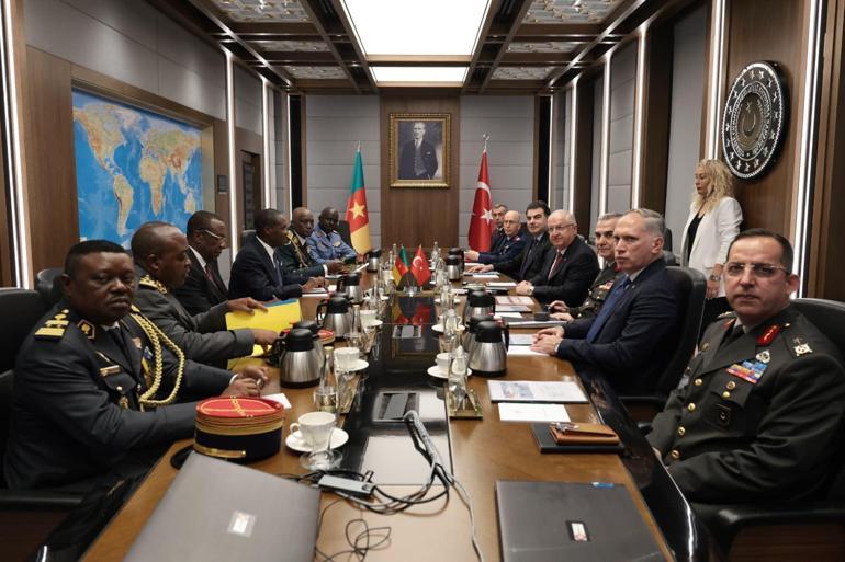 Bakan Güler, Kamerunlu mevkidaşı Assomo ile bir araya geldi