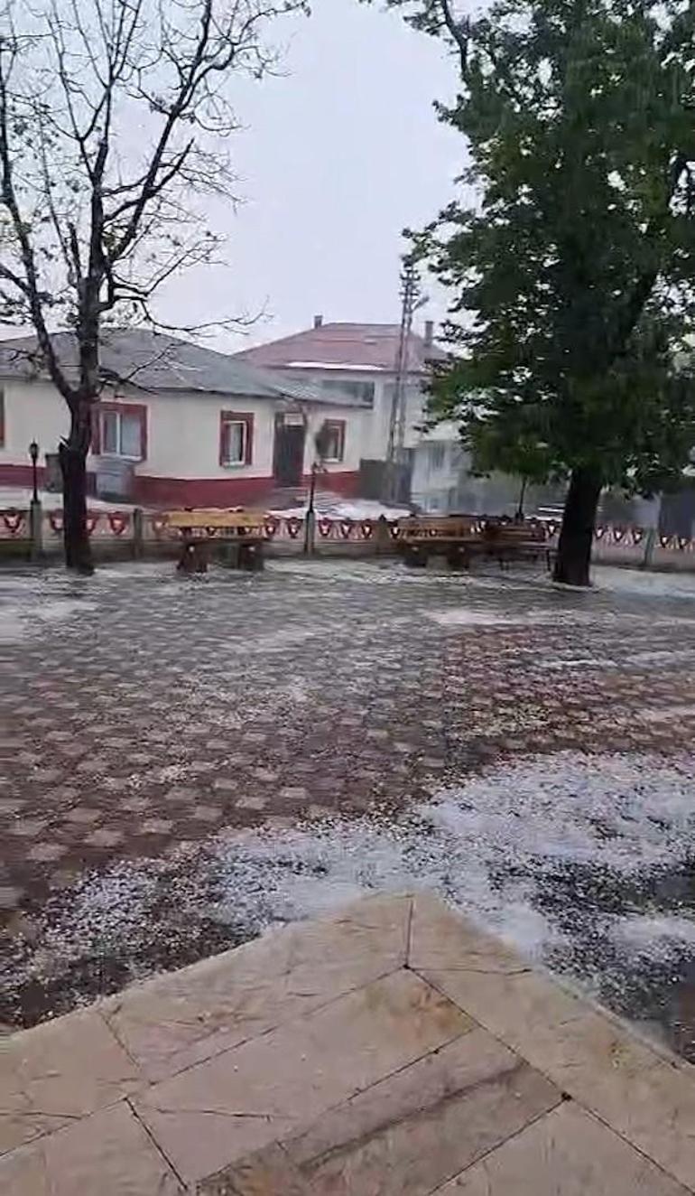 Orduda dolu yağışı etkili oldu