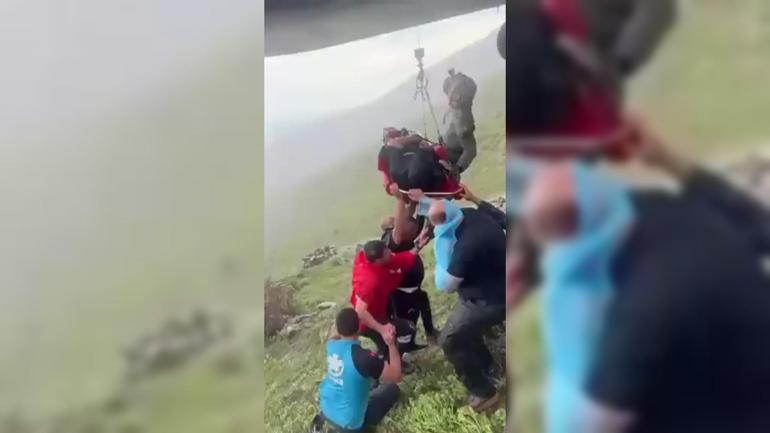 Dağda kalp krizi geçirdi; askeri helikopter ile kurtarıldı