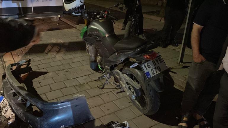 Kaza sonrası kaçan alkollü sürücü, otomobilinin düşen plakasından yakalandı
