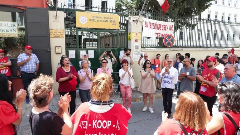 Özel İtalyan Lisesinde 123 gün süren grev sona erdi; öğretmenler sınıflarına döndü