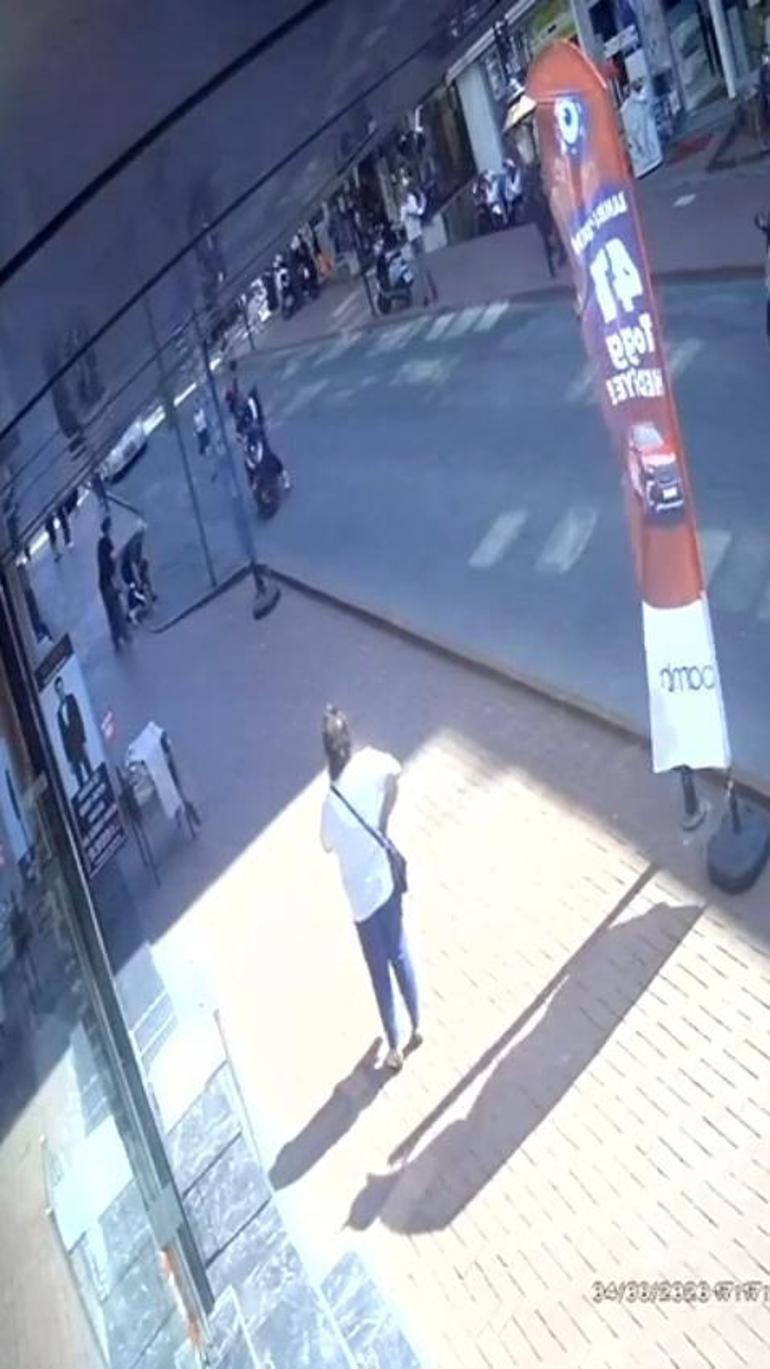 Motokuryenin 10 yaşındaki çocuğa çarptığı kaza kamerada