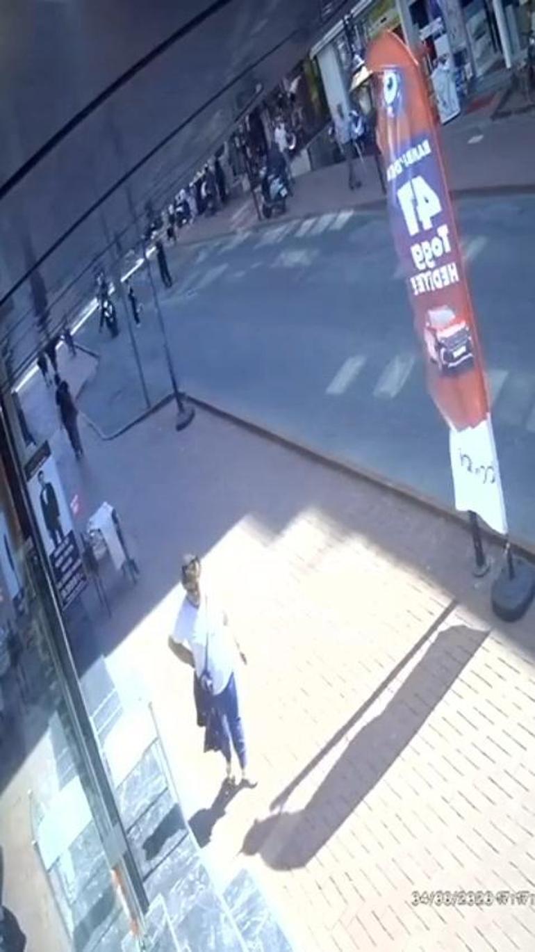 Motokuryenin 10 yaşındaki çocuğa çarptığı kaza kamerada