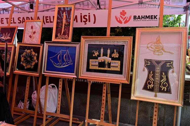 Bahçelievler’de kadınların el emeği ürünlerinden sergi açıldı