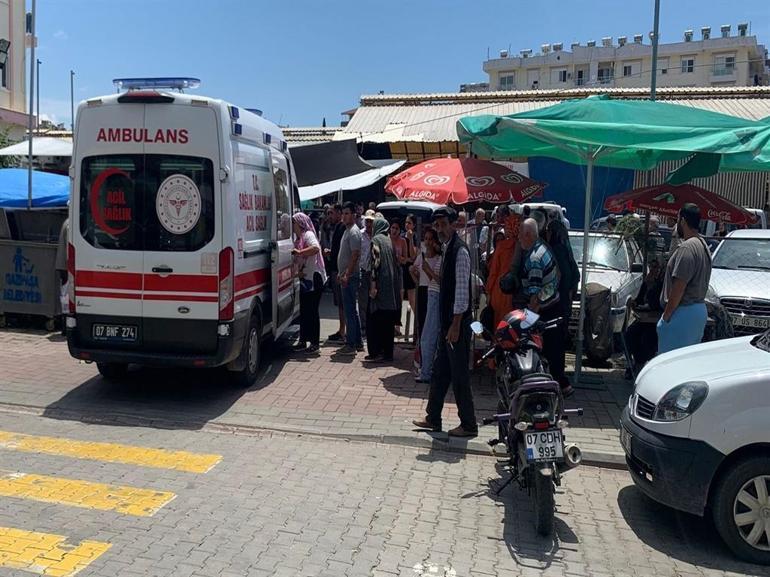 4 yaşındaki Ömere pazarda yorgun mermi isabet etti