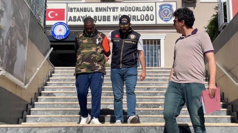 Fatihte Iraklı turistin çantasını çalan Etiyopyalı şüpheli yurt dışına kaçarken havalimanında yakalandı