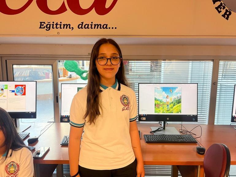 Öğrenciler hayallerini öyküye dönüştürdü; yapay zekayla renkli görsel oluştu