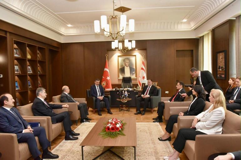 KKTC Başbakanı Üstel, Bakan Çiftçi’yi kabul etti