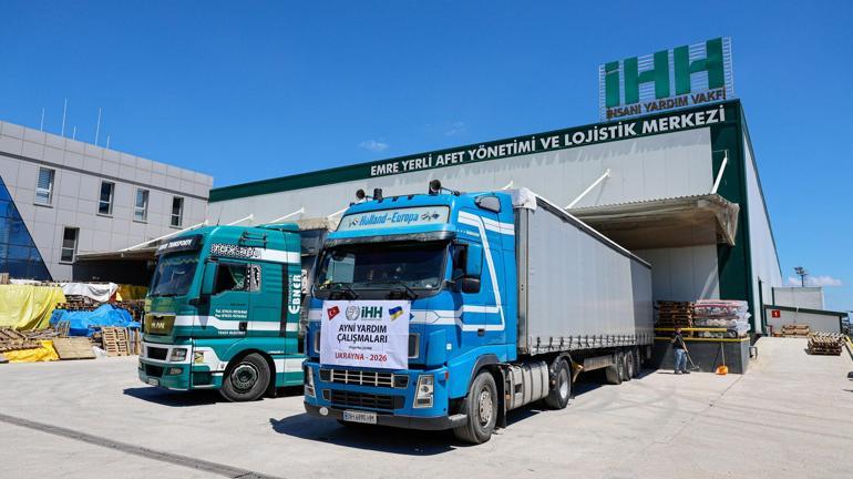 İHH Ukraynaya 4 TIR insani yardım malzemesi gönderdi