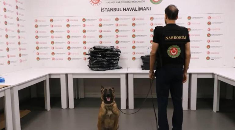 İstanbul Havalimanında 20 milyon lira değerinde 22 kilogram uyuşturucuyla yakalandı