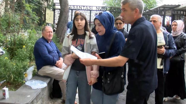 Şişlide LGS için yanlış okula gelen kız öğrenciye veliler yardım etti