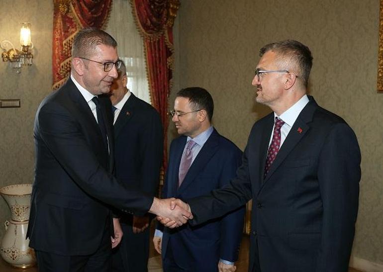 Cumhurbaşkanı Erdoğan, Kuzey Makedonya Başbakanı Hristijan Mickoskiyi kabul etti