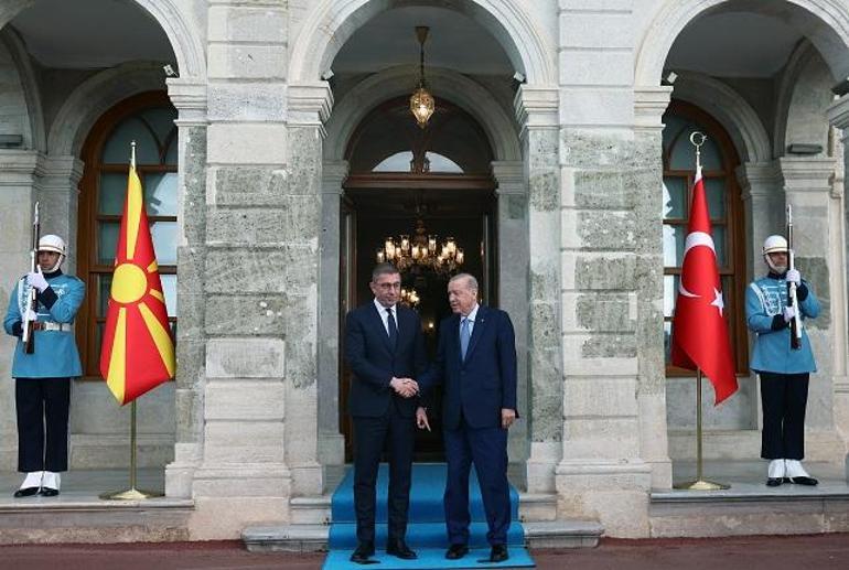 Cumhurbaşkanı Erdoğan, Kuzey Makedonya Başbakanı Hristijan Mickoskiyi kabul etti