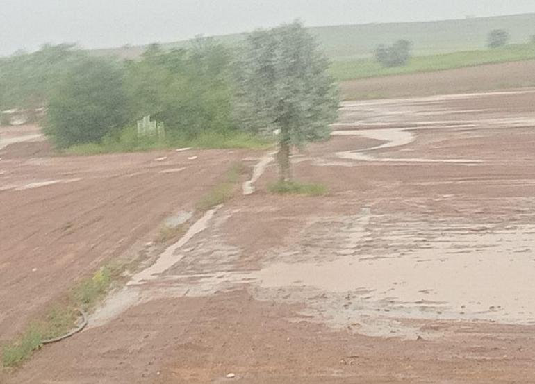 Kayseri’de sağanak ve dolu ekili alanlara zarar verdi