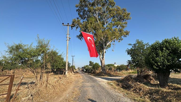 Şehit polis memurunun babaevine Türk bayrağı asıldı