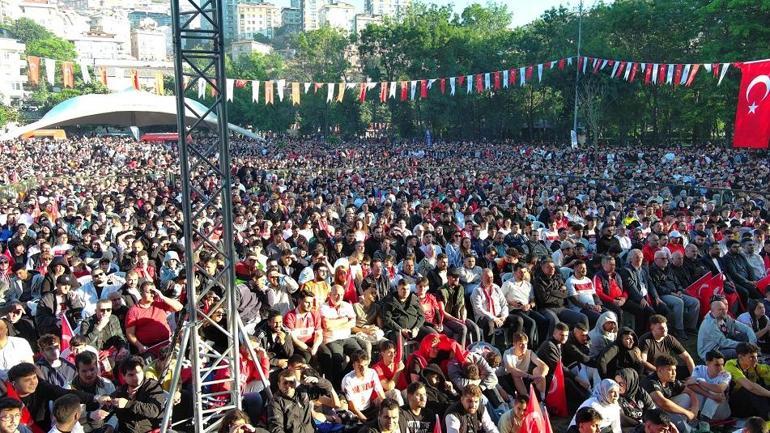 Kağıthane’de milli maç heyecanı