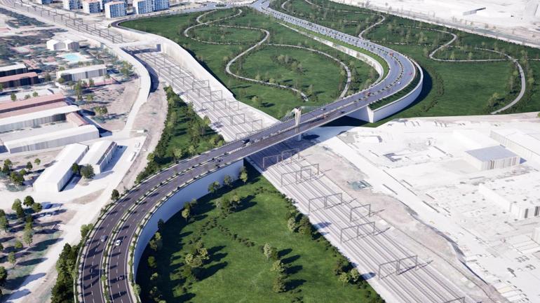 Ankara Havalimanına 140 metrelik yeni köprü
