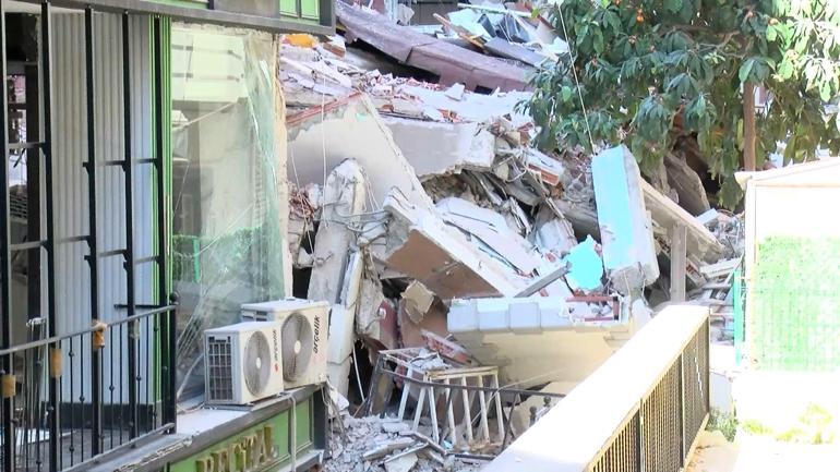 Güngören’de yıkım sırasında çöken apartman nedeniyle 2 bina tahliye edildi