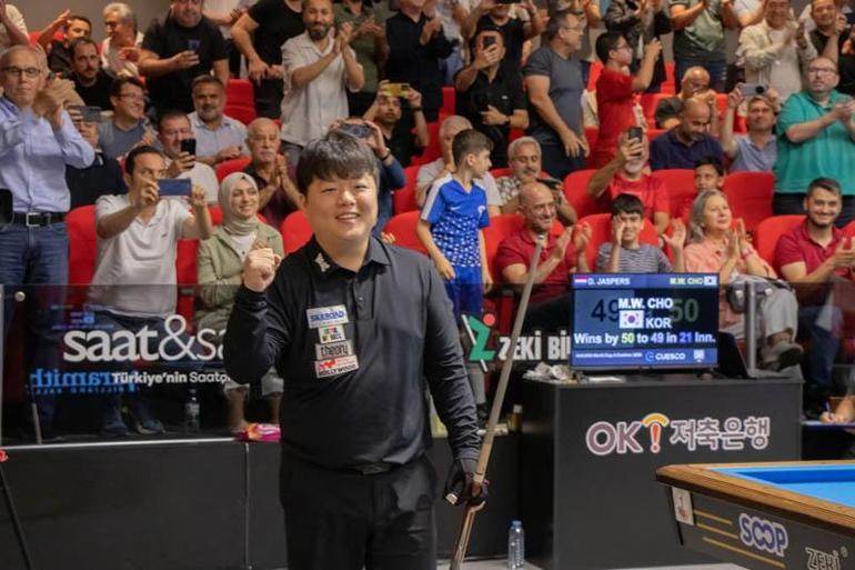 Ankara’daki Bilardo Dünya Kupası’nı Güney Koreli Cho kazandı