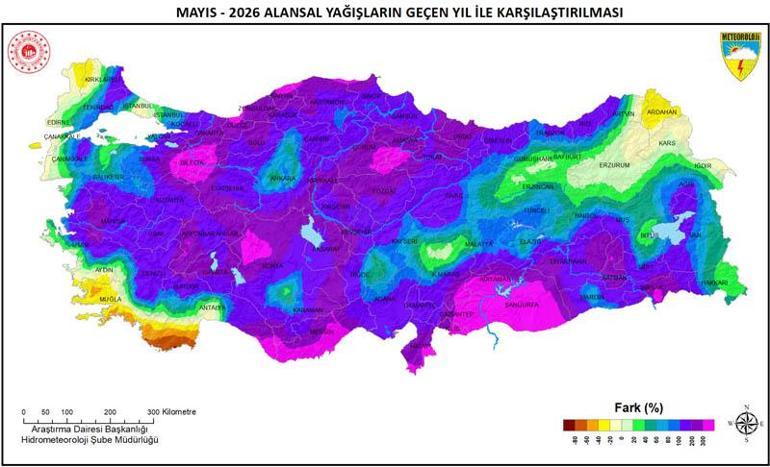 Türkiyede yağışlarda son 33 yılın mayıs rekoru