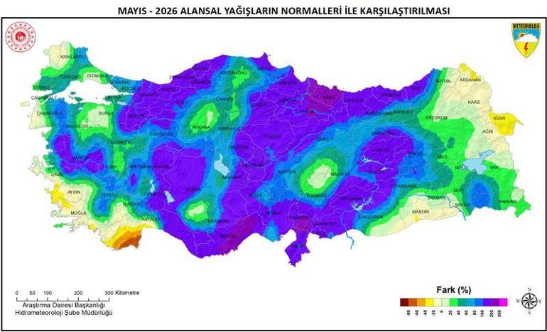 Türkiyede yağışlarda son 33 yılın mayıs rekoru