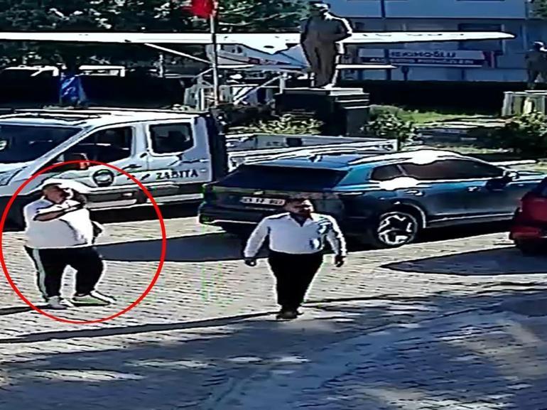 Dinar ilçesinde Başkan Topçunun aracının yanında bıçakla fark edildi; o anlar kamerada