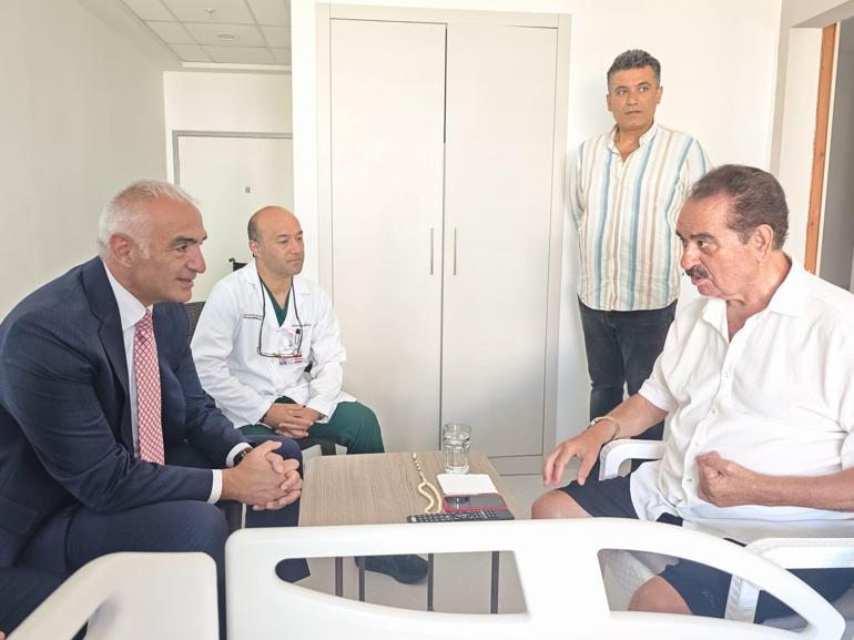Bakan Ersoydan hastanede tedavi gören İbrahim Tatlısese ziyaret