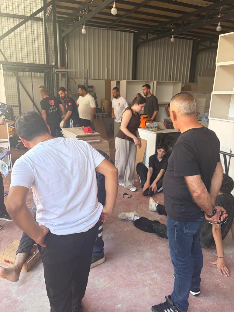 Yük asansörünün halatı koptu; 6 işçi yaralandı