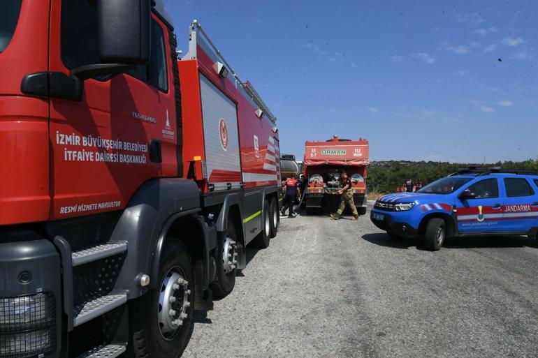 İzmirde orman yangını