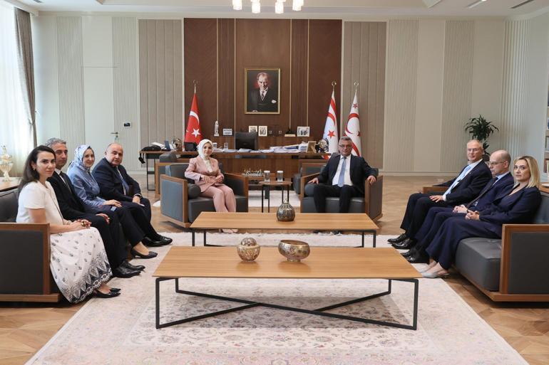 KKTC Cumhurbaşkanı Erhürman, Bakan Göktaşı kabul etti