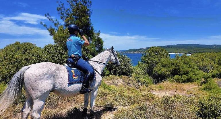 Çanakkale’de jandarmadan orman yangınlarına karşı önleyici denetim
