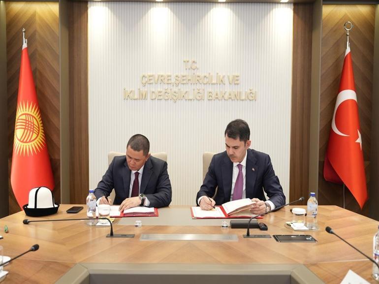 Bakan Kurum, Kırgızistan heyeti ile görüştü