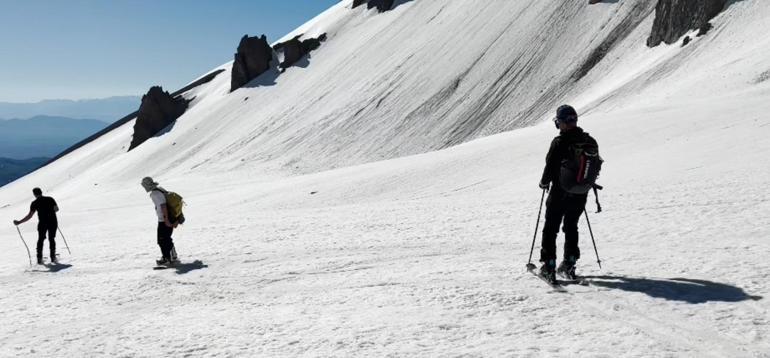 Erciyes’te haziran ayında kayak keyfi