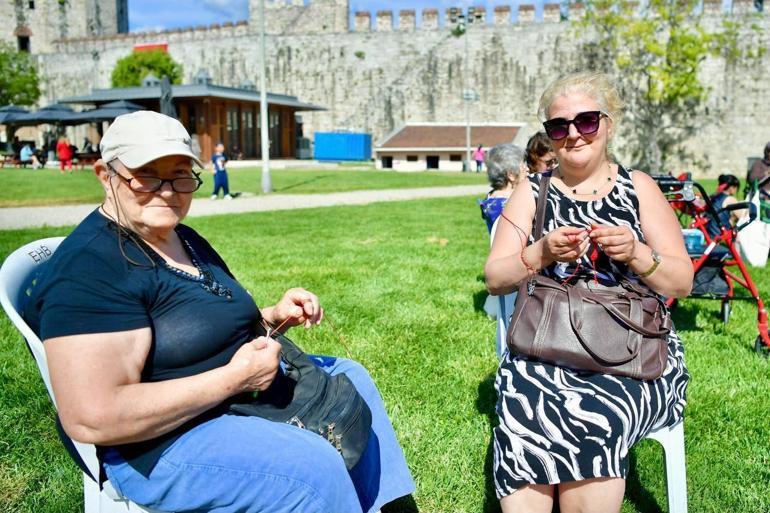 600 örgü tutkunu Yedikule Hisarı’nda buluştu