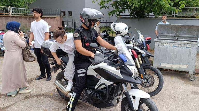 Yanlış sınav yerine giden adayı motosikletli trafik polisi yetiştirdi