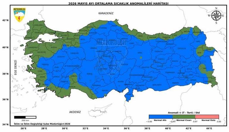 Son 56 yılın en soğuk 7nci mayıs ayı